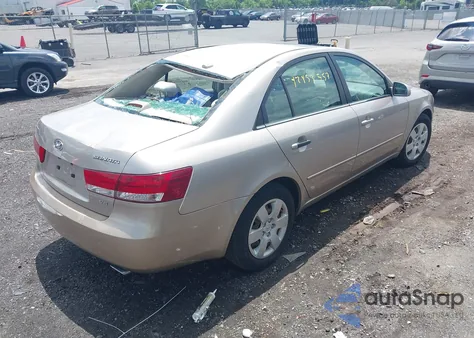 2008 Hyundai Sonata Gls V6 z USA, uszkodzony, nr VIN 5NPET46F68H379553